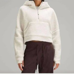 Perfect Condition.LULULEMON Scuba Oversized Half-Zip Hoodie S/M White Opal